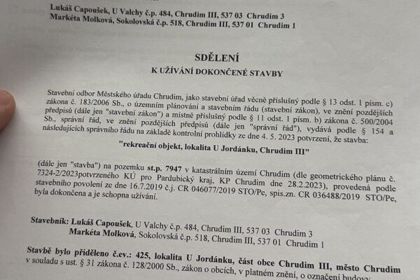 Kolaudační rozhodnutí Kolaudační rozhodnutí